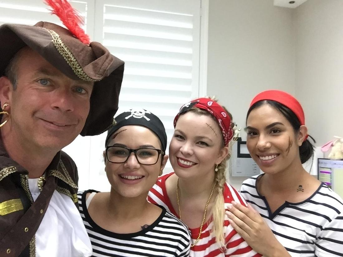 Western Smiles Dental Care team dressed up as pirates for Pirate Day